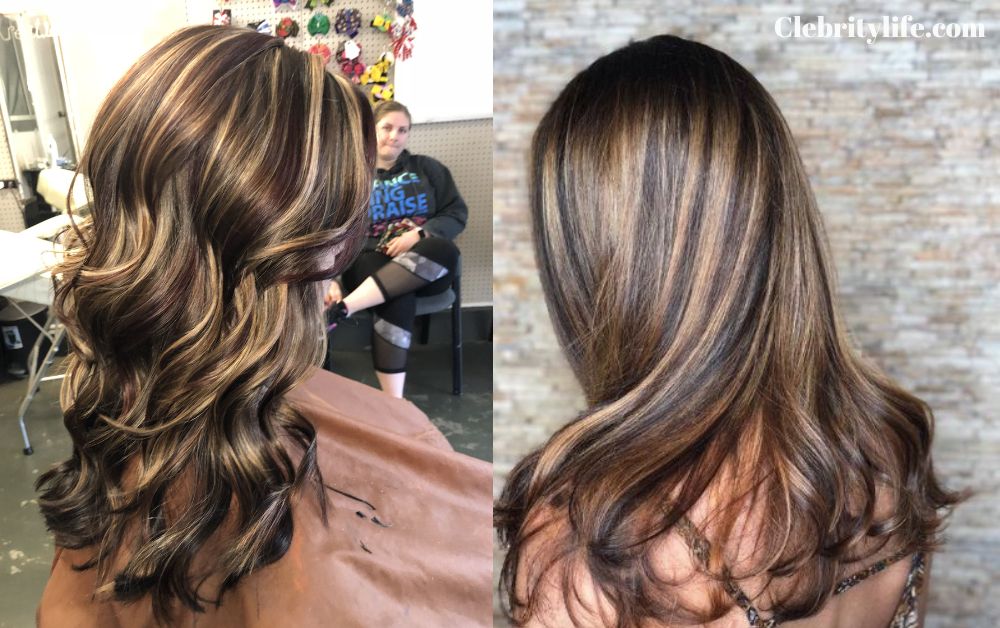 Black Hair with Highlights Caramel: Bold & Warm Look 8 Beautiful Chunky Caramel Highlights Ideas & Styles