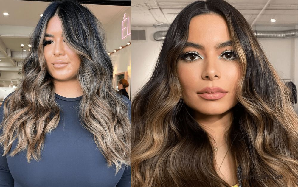 Beautiful Black Hair with Blonde Highlights Style Ideas  21 Blonde highlights on dark brown two beautiful looks