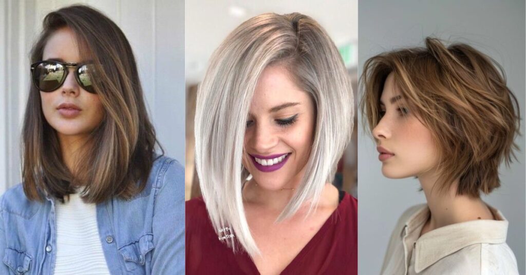 Classic, long, layered, and asymmetrical bob haircuts for women