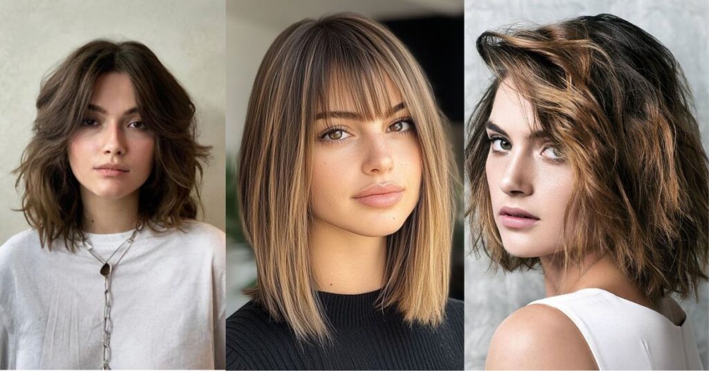 Different shoulder length haircuts