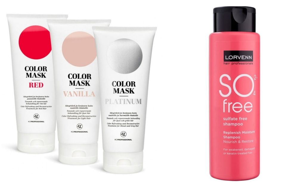 Hair care products including sulfate-free shampoo