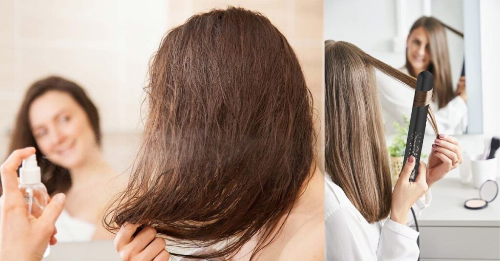 Hair care routine products for shoulder length hair woman