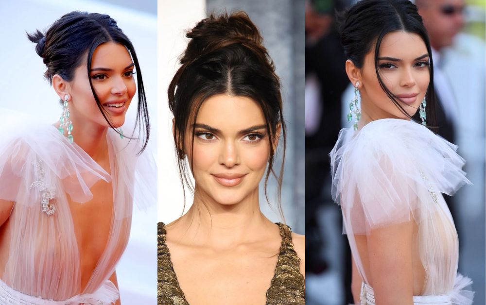 Kendall Jenner hairstyles claw clip