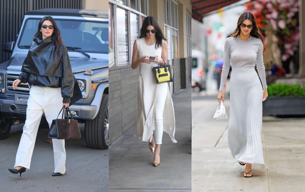 Kendall Jenner luxury casual street style designer bag paparazzi photo