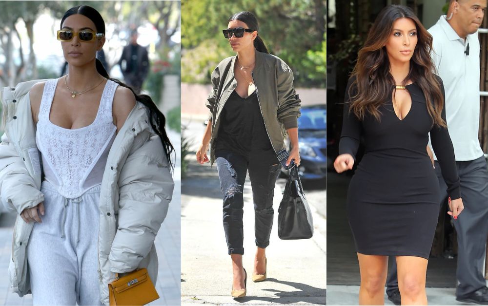 Kim Kardashian Outfits Casual Street Style oversized jacket