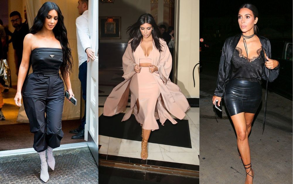 Kim Kardashian Outfits Monochrome Magic