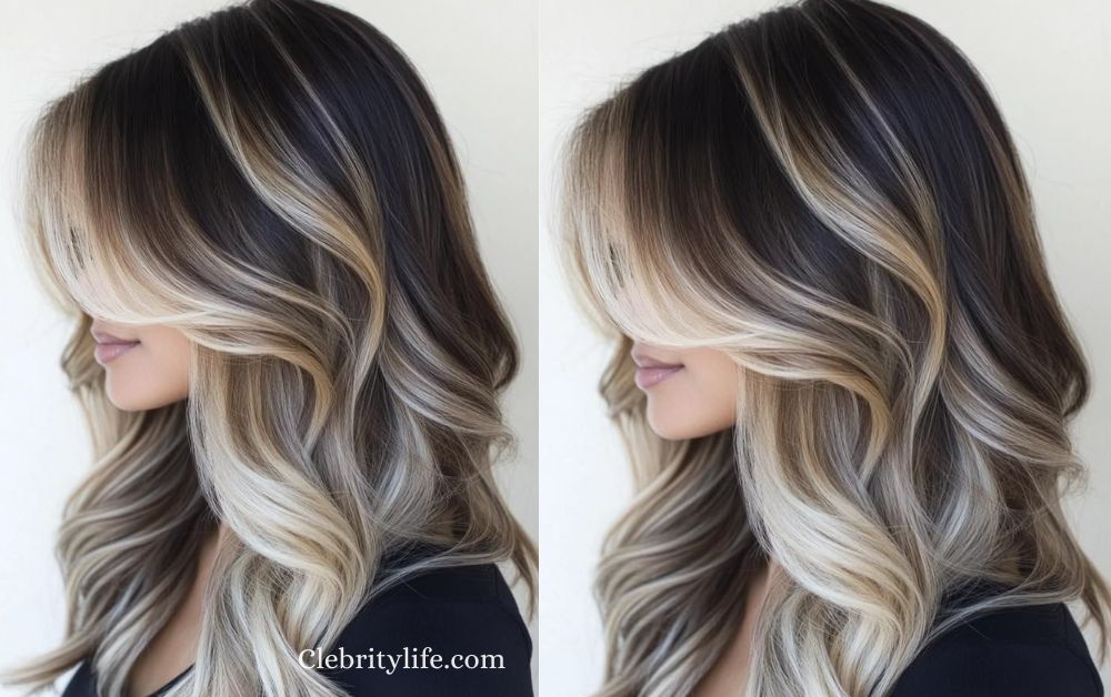 Beautiful Black Hair with Blonde Highlights Style Ideas  10 Lovely Blonde balayage on dark hair unique Style