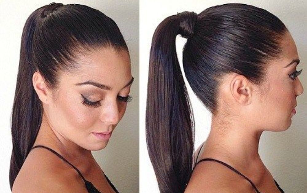 Sleek ponytail mistakes vs proper technique on Black hair, hairline tension vs smooth finish