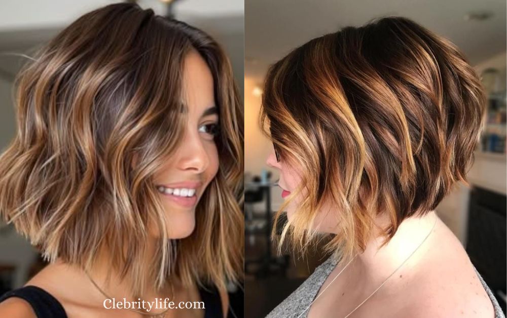 Black Hair with Highlights Caramel: Bold & Warm Look 12 The best Caramel highlights on a black bob Ideas & Styles