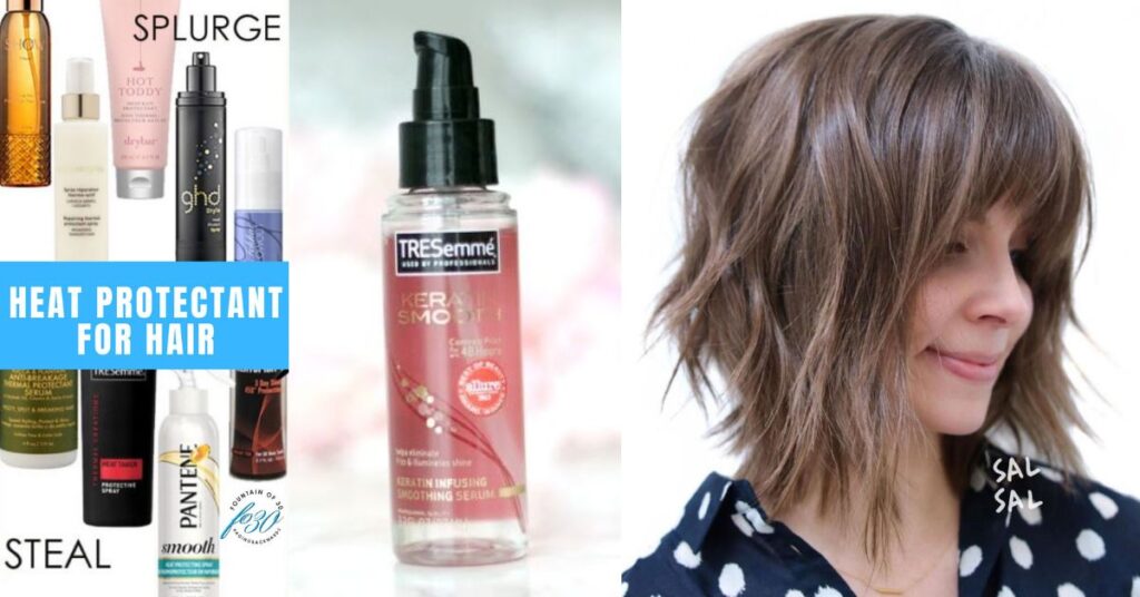 Top styling products like mousse, serum, and heat protectant for bob hairstyles