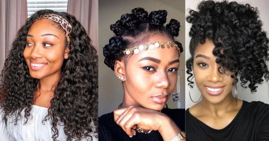 variety of curly hairstyles for black hair