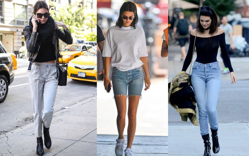 kendall jenner street style casual outfit new york