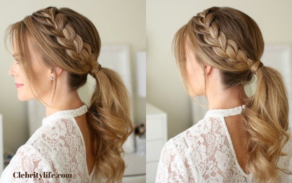 Braids join ponytail for sporty chic waves