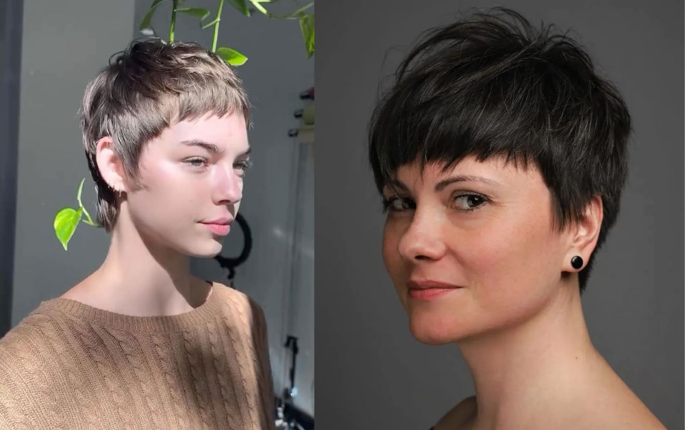 20 Trendy Styles Short Layered Haircuts With Bangs 14 Cropped pixie haircut with delicate micro bangs