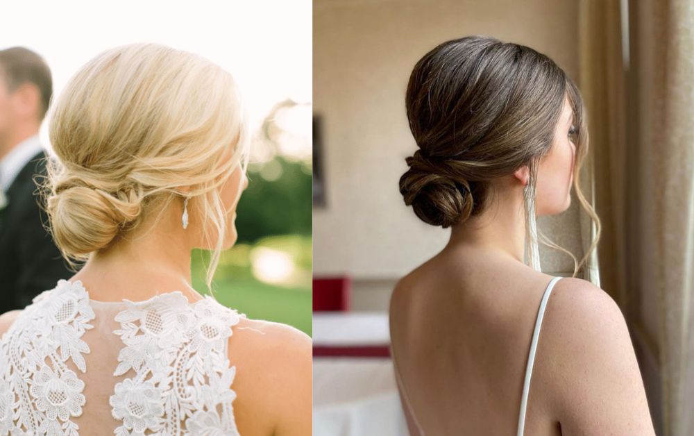 Elegant updo for special occasions on medium-length hair