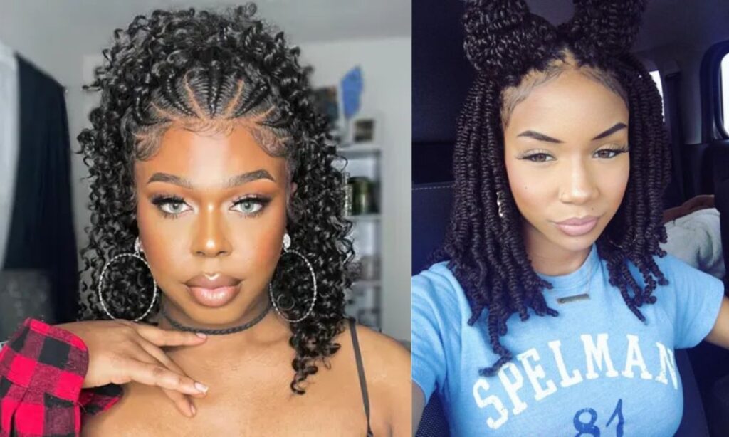 Flat twist hairstyles Black women