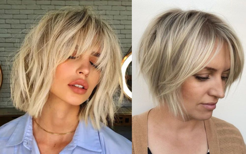 20 Trendy Styles Short Layered Haircuts With Bangs 7 Layered crop with delicate feathered bangs