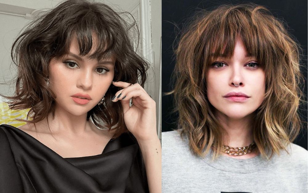 20 Trendy Styles Short Layered Haircuts With Bangs 6 Messy shag haircut with airy wispy bangs and piecey layers