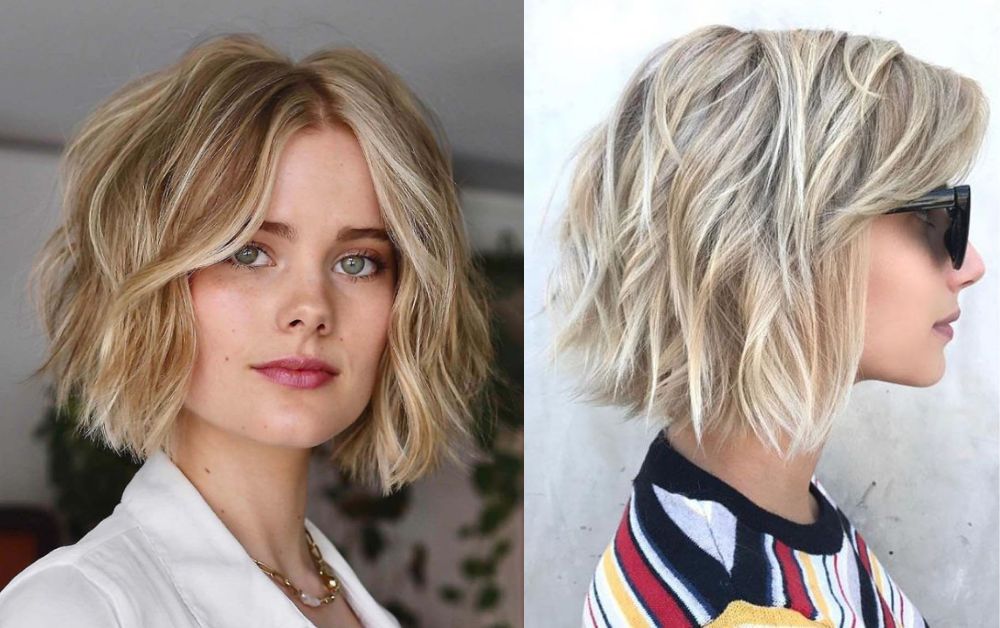 20 Wavy Hair Bob: Stylish Ideas to Inspire Your Next Look 10 Messy wavy hair bob for casual chic look