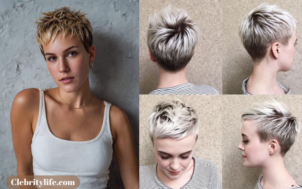 Trendy Spiky Hairstyles to Rock an Edgy and Modern Look 18 Pastel Spiky Pixie styles