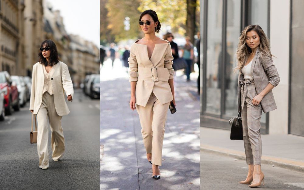 Outfit Ideas: Your Ultimate Guide to Styling with Confidence 3 Professional woman in a blazer, trousers, and heels.
