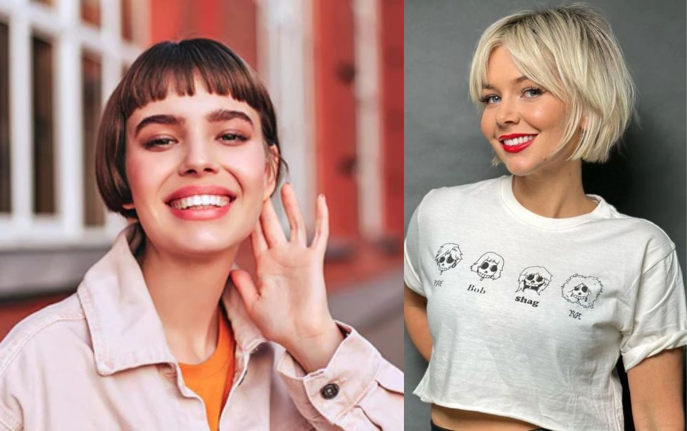 20 Trendy Styles Short Layered Haircuts With Bangs 8 Short bob hairstyle featuring bold baby bangs
