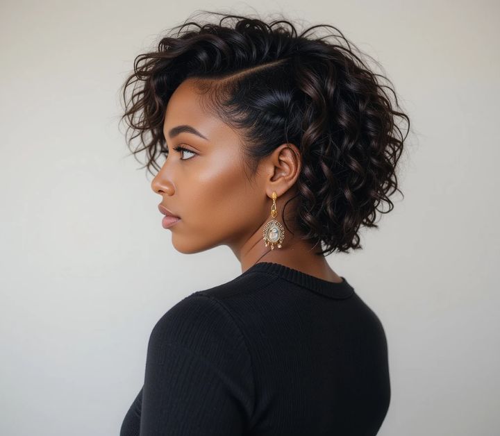 20 Stunning Short Hairstyles for Black Woman to Try in 2025 8 Short curly bob haircut for Black women which looking natural.