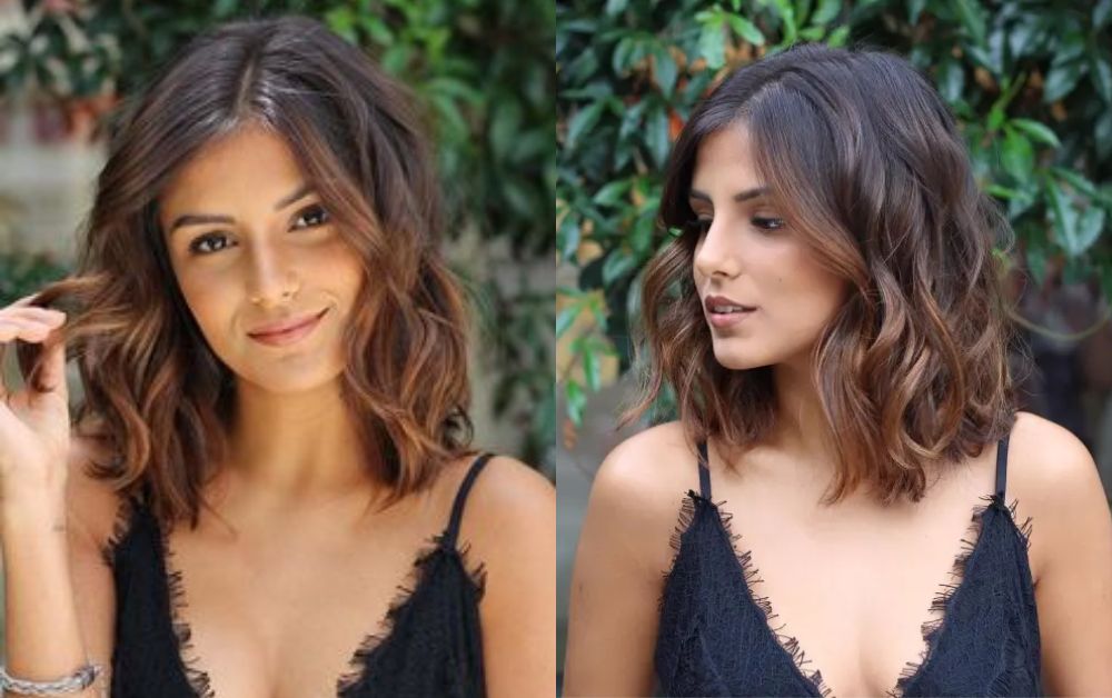 20 Wavy Hair Bob: Stylish Ideas to Inspire Your Next Look 4 Shoulder-length wavy hair bob with casual finish