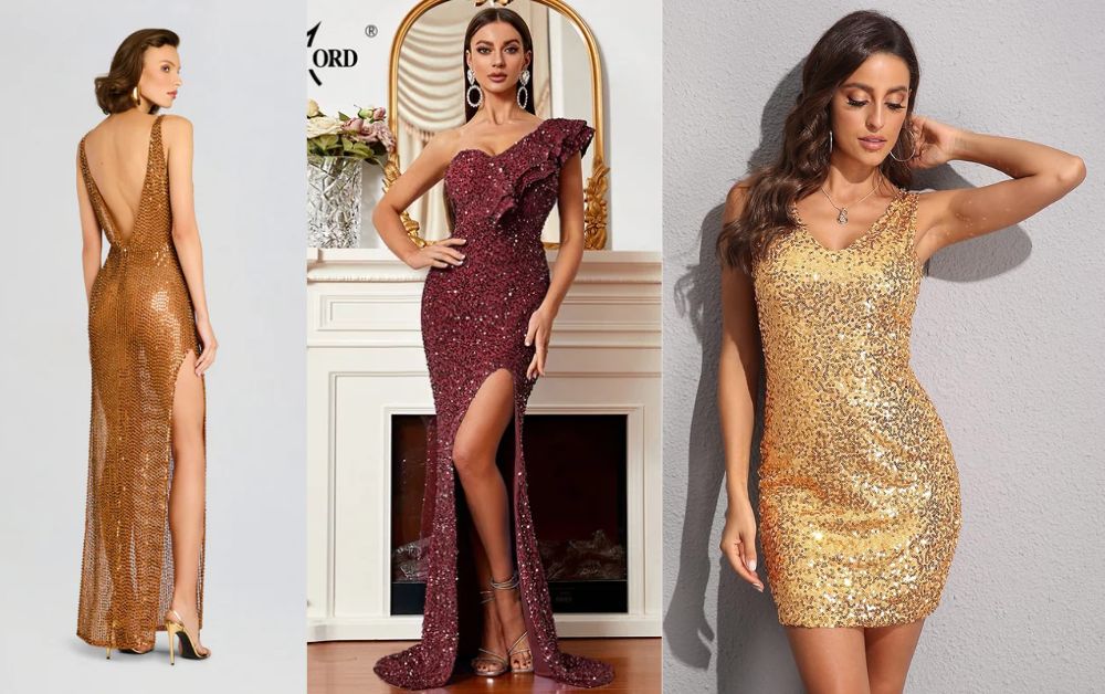 Outfit Ideas: Your Ultimate Guide to Styling with Confidence 4 Stylish party outfit with glittery dress.