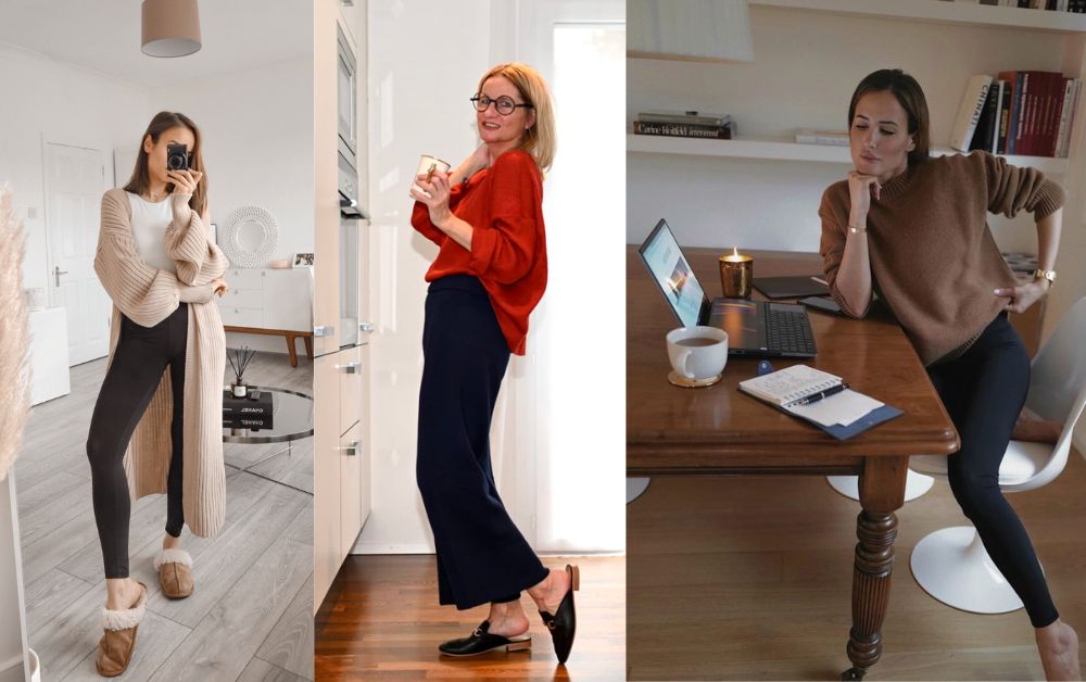 Chill Outfits: Your Ultimate Guide to Effortless Style 6 Work-from-home outfit with loungewear and laptop