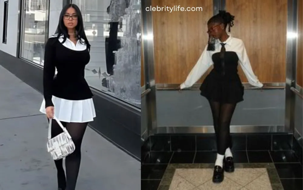 Black and White Outfits for Black Women