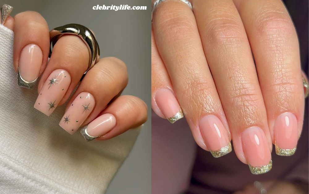 French Nail: Timeless Elegance for Every Occasion 3 Classic Glitter French Nail designs