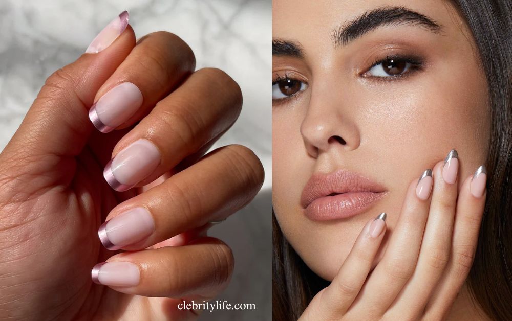 French Nail: Timeless Elegance for Every Occasion 7 Classic Metallic French Nail designs