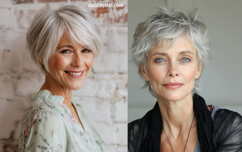 Short Hair Styles for Women Over 60 Chic Timeless Looks 10 Feathered Pixie for Women Over 60 Chic