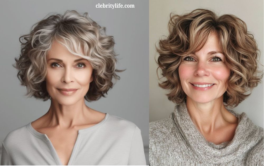 Short Hair Styles for Women Over 60 Chic Timeless Looks 11 Short Wavy Bob for Women Over 60 Chic