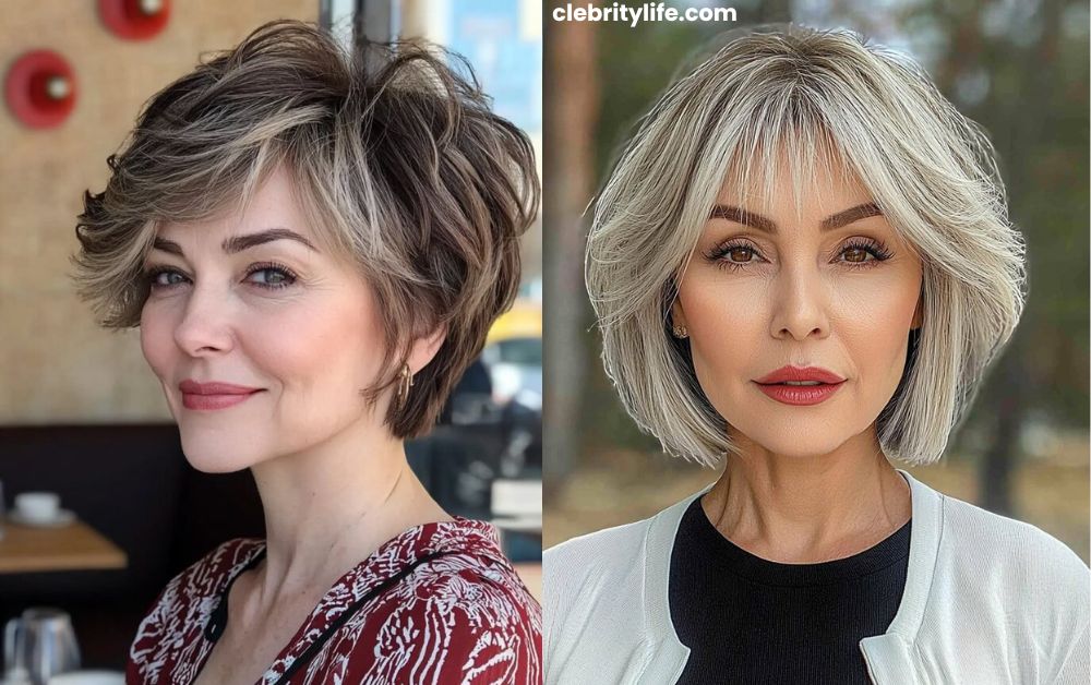 Short Hair Styles for Women Over 60 Chic Timeless Looks 3 Textured Bob for Women Over 60 Chic