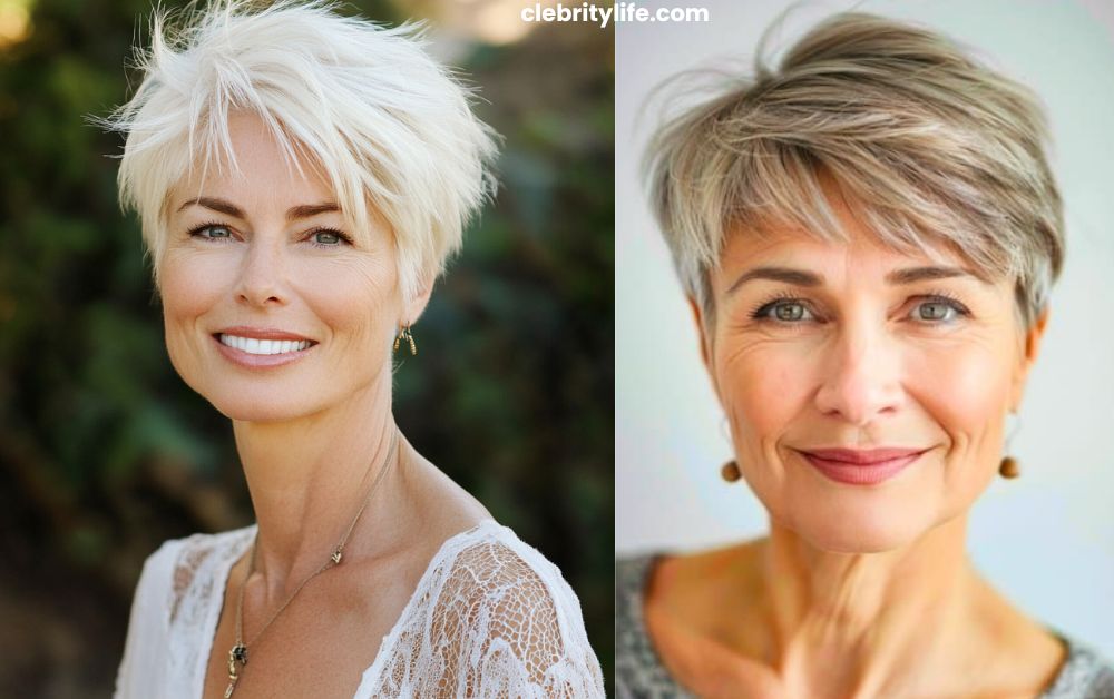 Short Hair Styles for Women Over 60 Chic Timeless Looks 7 Tousled Pixie with Layers for Women Over 60 Chic