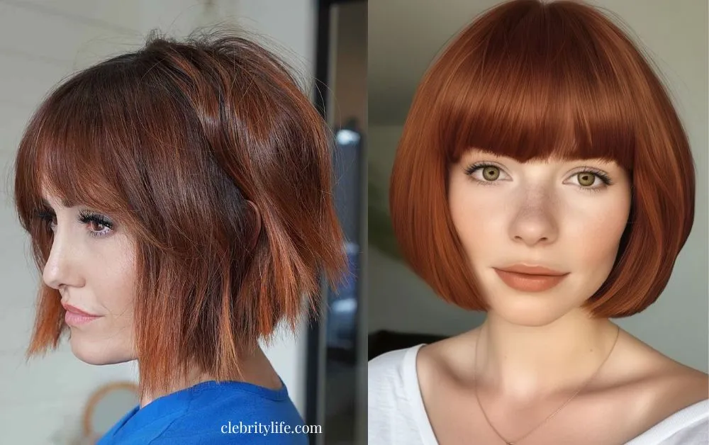 Auburn Hair Styles: Timeless Looks, Trends & Inspiration 2 Two Classic Auburn Bob Styles