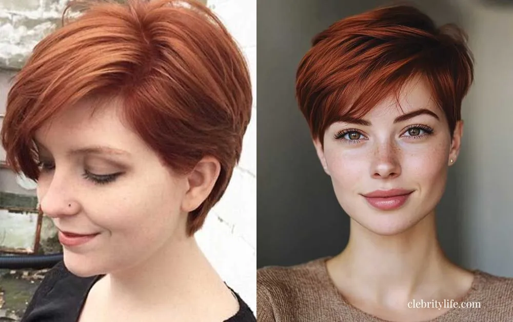 Auburn Hair Styles: Timeless Looks, Trends & Inspiration 5 Two Classic Auburn Pixie Cut Styles