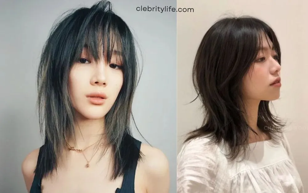 Wolf Haircut Styles: Trendy & Edgy Hair Inspiration 8 Two Designs Wolf Cut with Straight Sleek Finish