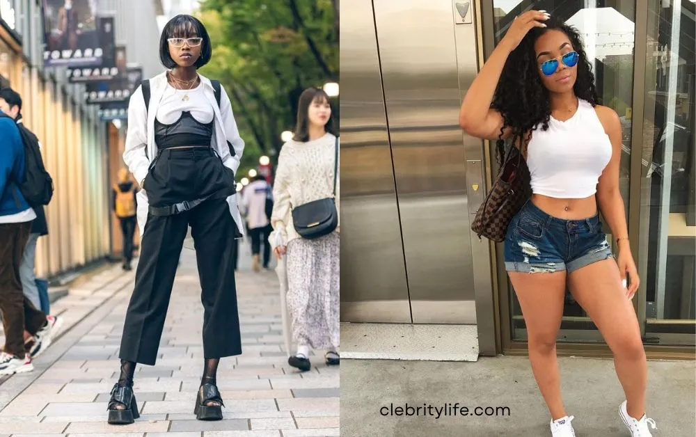Two woman's Casual Streetwear Mix for black woman