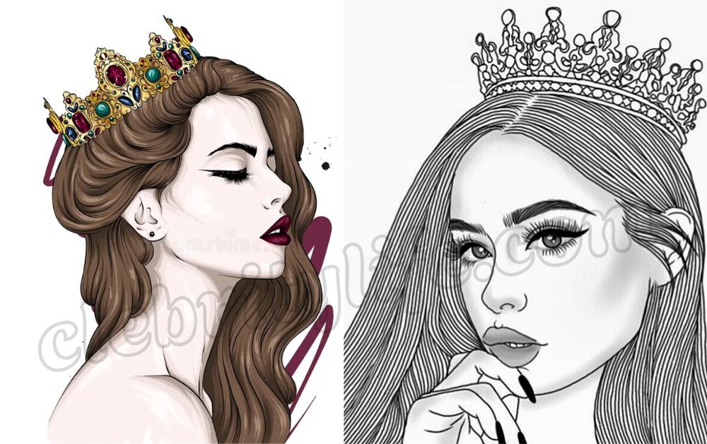 Hairstyles Drawing Ideas: Creative Ways to Master Hair Art 7 Add Accessories for a Creative Touch for Realistic Hair drawing two Ideas