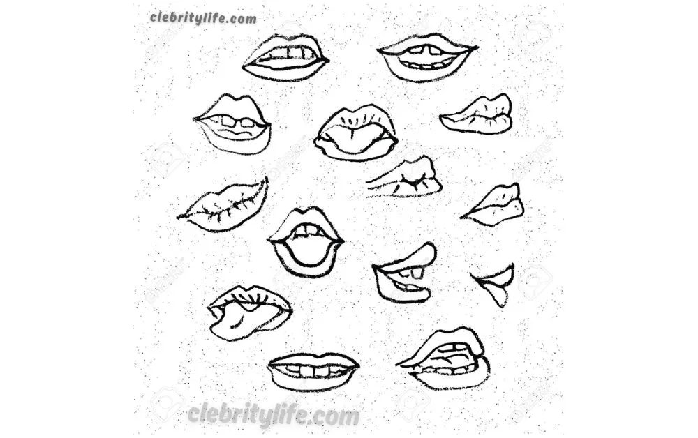 Lips Drawing: 10 Creative Ideas to Master Realistic Lip Art 10 Best Lips Expressing Emotion drawing look you'll love