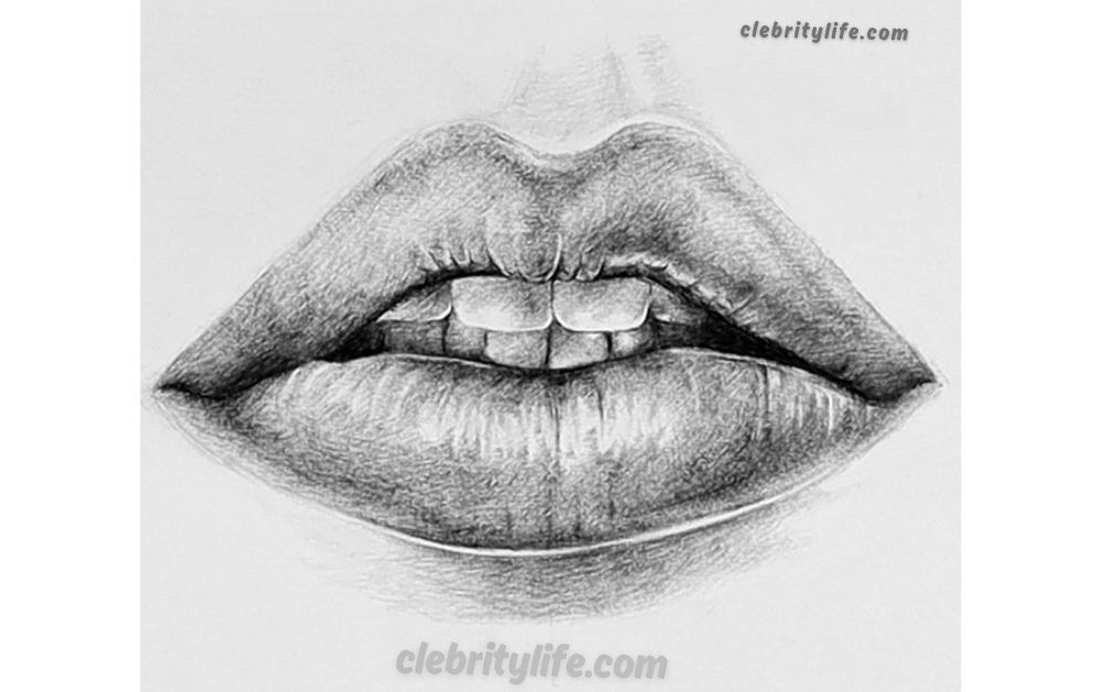 Lips Drawing: 10 Creative Ideas to Master Realistic Lip Art 7 Best Textured Lips with Detail drawing look you'll love