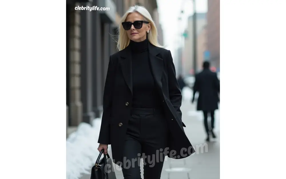 Chic Monochrome Outfits for 50 year old women