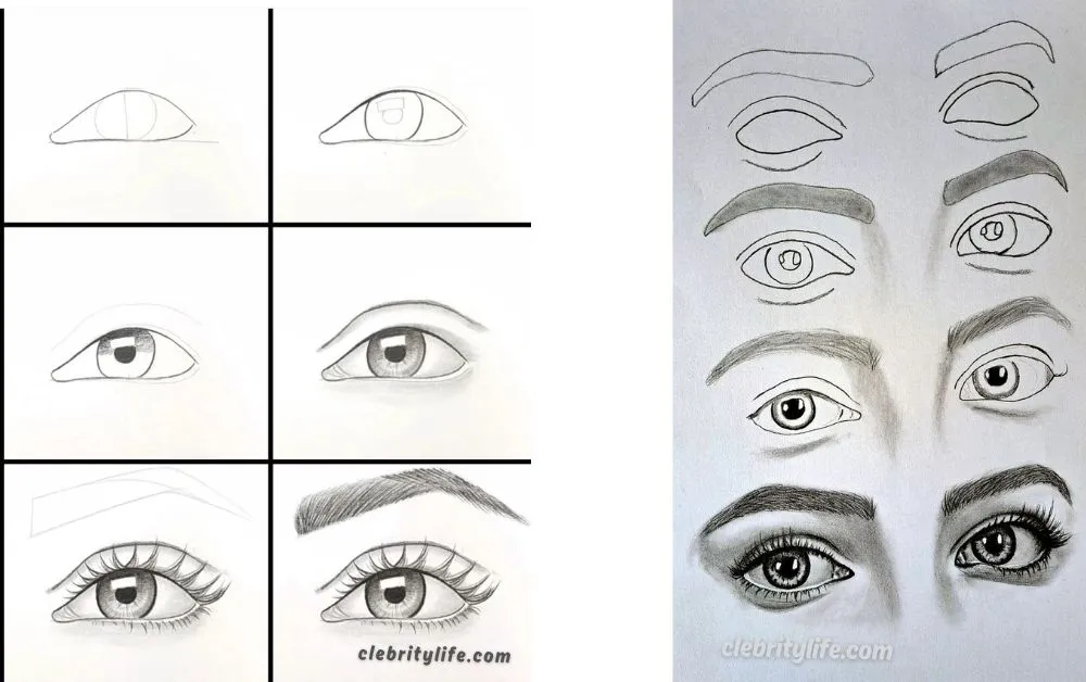 Eye Drawing: Learn to Draw Eyes Like a Professional Artist 10 _Different styles of Eye Drawing Ideas