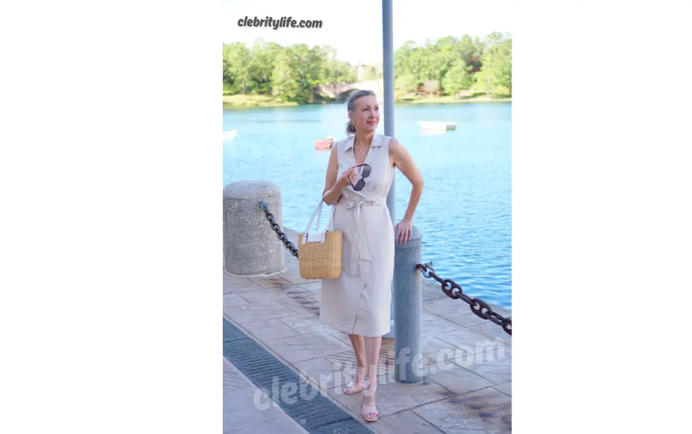 Elegant midi dresses for older women