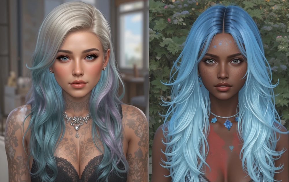 Sims 4 Alpha Hairs: Transform Your Sims with Realistic Styles 11 Enhancing Your Gameplay with Alpha Hair Mods two styles
