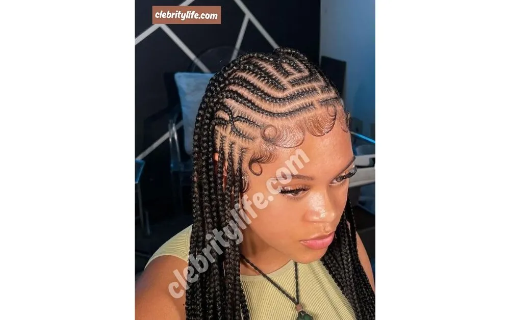 Lovely Tribal Braids Hairstyles for Black Women style