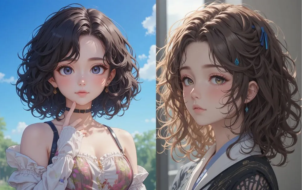 Top 10 Anime Hairstyles That Inspire Bold and Creative Looks 10 Two Anime hairstyles with Curly or Wavy Hair